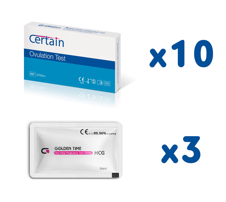 Ovulatsioonitestid ja rasedustestid (10+3)